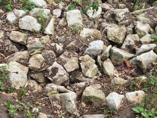 Various Bundle of Rocks Closeup