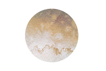 Handpainted Watercolour Sphere with Gold