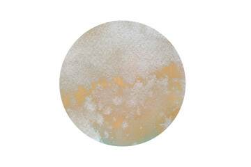 Handpainted Watercolour Sphere with Gold