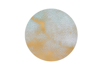 Handpainted Watercolour Sphere with Gold