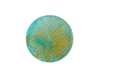 Handpainted Watercolour Sphere with Gold