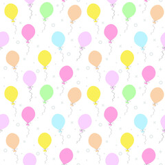 Balloon birthday gift wrap. Balloons background wallpaper, Party texture design