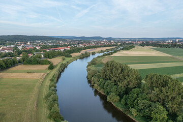 Fototapeta premium Landscape and panorama view of drone