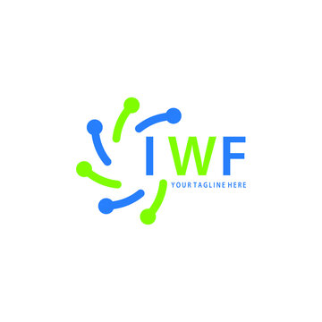 IWF logo design initial creative letter logo. IWF unique letter logo design. IWF vector logo simple. elegant and luxurious, technology logo shape.