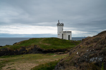 view of the Elie Lighthouse on the Firth of Forth in Scotland