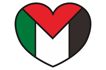 palestine Love flag