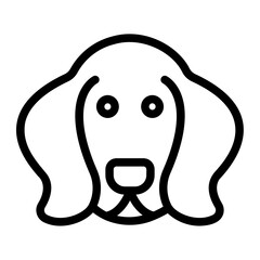 dog line icon