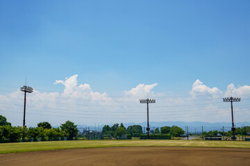 市民野球場の風景