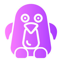 penguin gradient icon