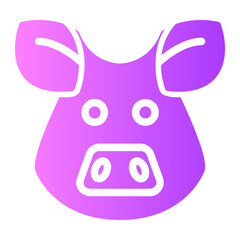 pig gradient icon