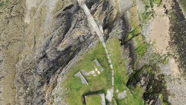 Mumbles Lighthouse and Pier, part of the Gower coastline in South Wales