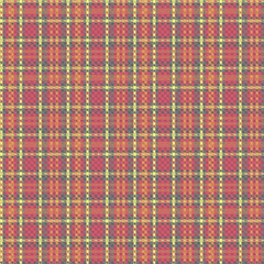 Tartan plaid pattern with texture and warm color.