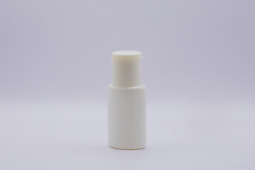 Used jar, jar of cream that has been used with traces. filmed on the news scene