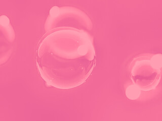 Beautiful abstract close up pink soap bubbles on white background, pink bubble texture, white glitter, love theme, love wallpaper, sweet celebrations, 