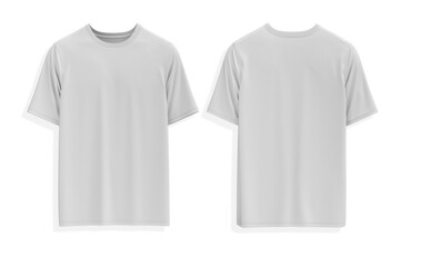 White T-shirt Short sleeve oversize template/mockup 3d rendered