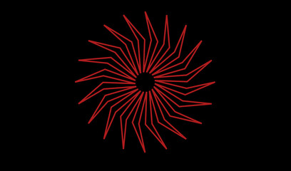 Fototapeta premium it is a geometric circle petals for your design
