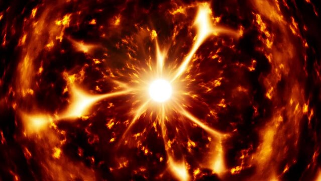 Burning fire orb