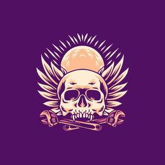 Skull Rider Illustration