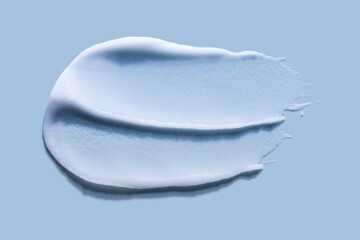 Soda peeling texture smudge swatch on gray background