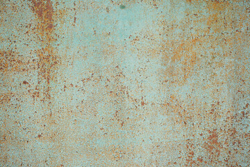 Texture of painted metal, abstract rusty background. Surface of natural materials. Fence. Gate.