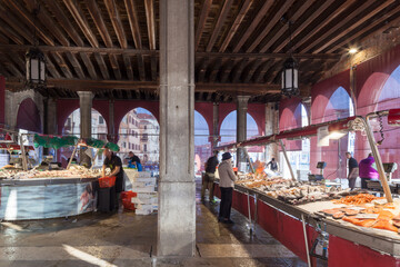 Venezia. Mercato del Pesce a Rialto