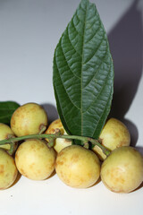 Baccaurea motleyana with leaf for eat