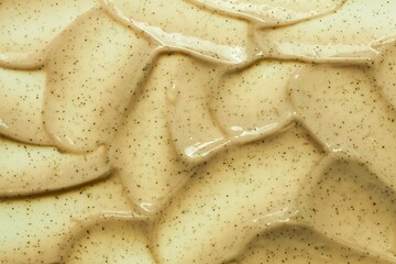 Cosmetic cream scrub for face, body or scalp texture background
