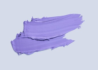 Blue purple cosmetic mask smudge sample texture. Mud, charcoal or  clay cleansing mask or face...