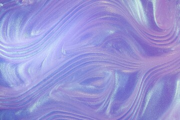 Glowing purple blue lavender violet lilac waves mermaid shimmering cosmetic miracle texture gel...
