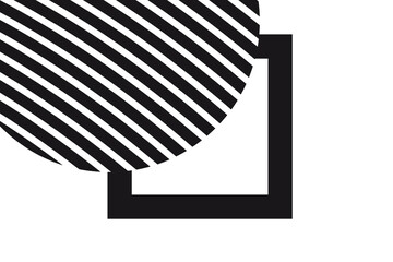 Vector minimal design. Simple geometric background.