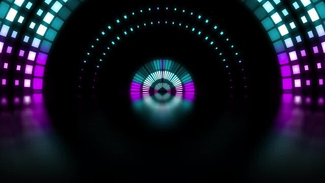 4K Animated Design Creative concert Glowing Led Neon Colors Frame with Texture Motion Abstract. Celebration Template Colorful concert Digital Animation stage wall