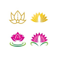 Beauty vector lotus icon
