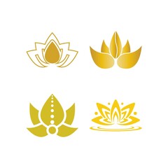 Beauty vector lotus icon