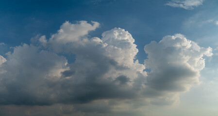 Clouds in the sky in summer