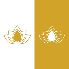 Beauty vector lotus icon