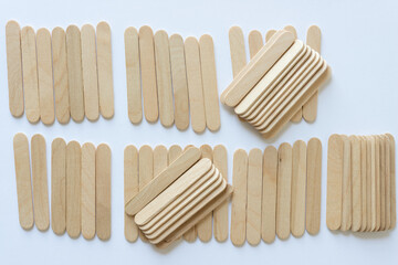 small piles of wood sticks