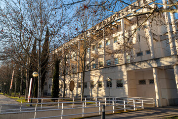 Ciudad Real, Spain. A building of the Universidad de Castilla La Mancha, a public Spanish university