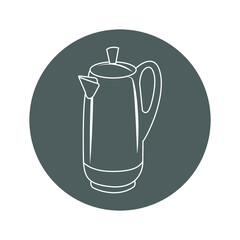 Coffee, italian, maker, percolator icon