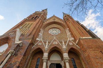Obraz premium Budapest, Hungary. Queen of the Rosary Church of Budapest or Budapesti Rozsafuzer Kiralyneja Templom