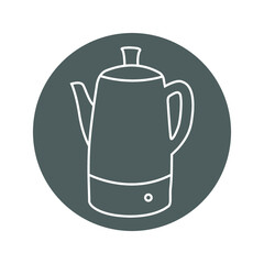 Bean, beverage, cafe, coffee, hot, mug, percolator icon