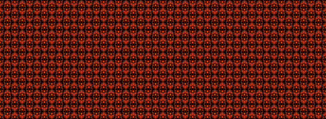 Orange abstract background for design use. Modern panoramic illustration with a regular pattern. Fashion computer art.