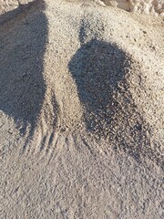 tire tracks in sand