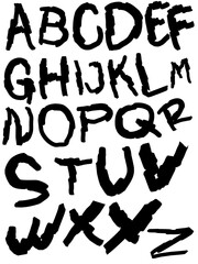hand drawn alphabet