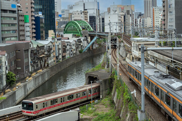 Fototapeta premium お茶の水、聖橋から秋葉原方面を臨む