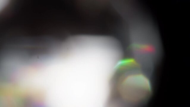 Blurred shiny crystal object for background and transition