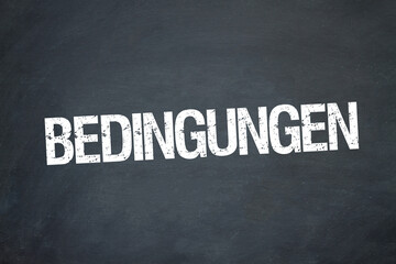 Obraz premium Bedingungen