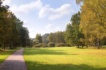 Gauja National Park in Sigulda in early autumn. Latvia