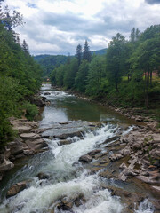 river in the mountains