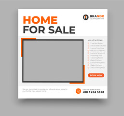 Real estate Instagram social media post web banner template design