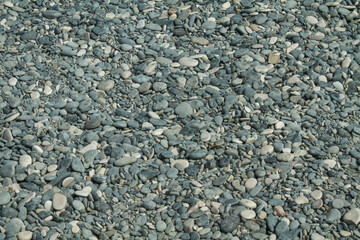 Strand mit Steinen